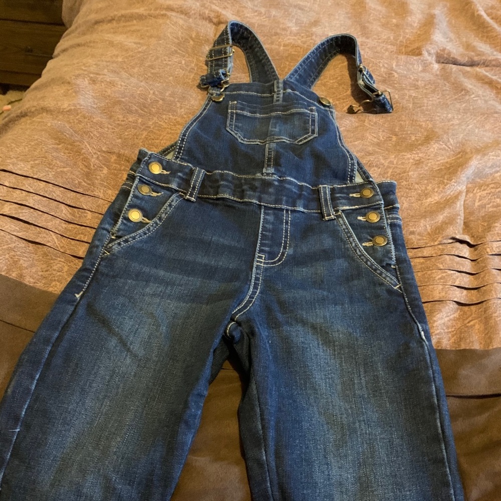 Girls size 6/6x jean bibs